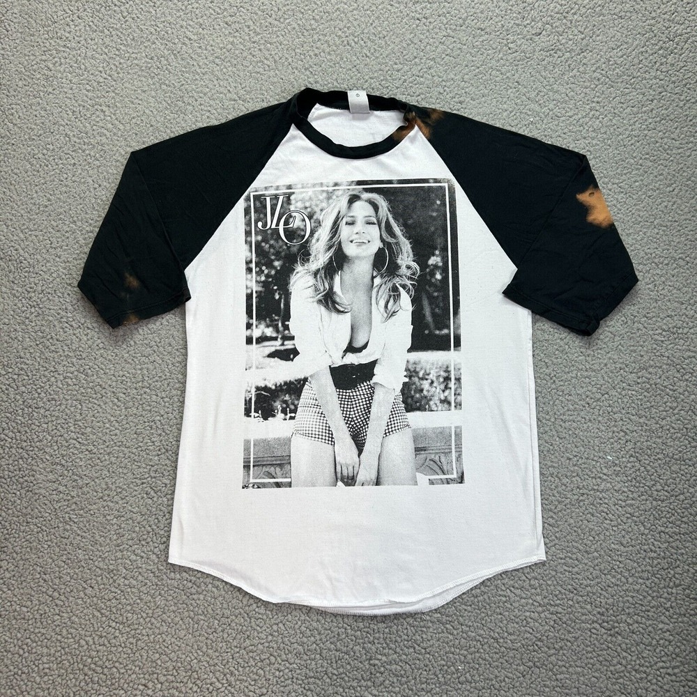 Rare JLO  JENNIFER LOPEZ  "It's My Party" Tour Baseball‎ Tee !! Size S